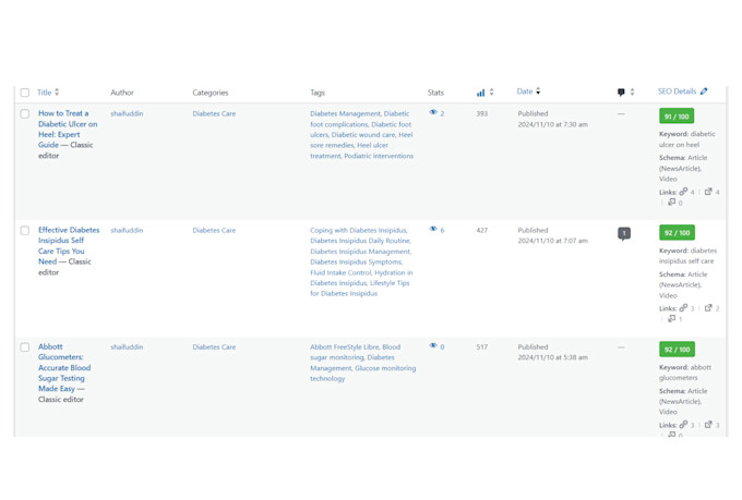 skyrocket wordpress on page SEO 90 plus score with rank math